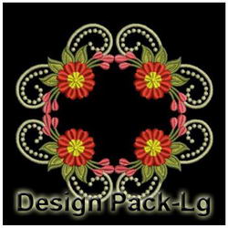 Candlewicking Flower Quilt(Lg) machine embroidery designs