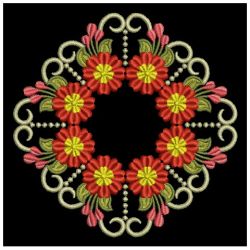 Candlewicking Flower Quilt 03(Sm) machine embroidery designs