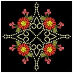 Candlewicking Flower Quilt 04(Md) machine embroidery designs