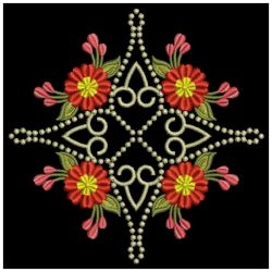 Candlewicking Flower Quilt 04(Sm) machine embroidery designs