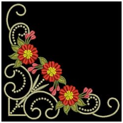 Candlewicking Flower Quilt 05(Md) machine embroidery designs