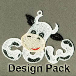 FSL Happy Dairy Cow machine embroidery designs