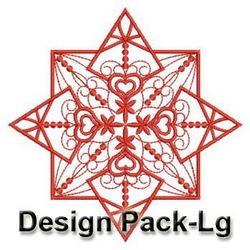 Fantasy Redwork Quilt(Lg) machine embroidery designs