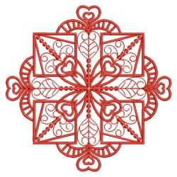 Fantasy Redwork Quilt 01(Sm) machine embroidery designs