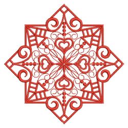 Fantasy Redwork Quilt 02(Md) machine embroidery designs