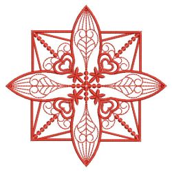 Fantasy Redwork Quilt 06(Lg) machine embroidery designs