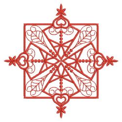 Fantasy Redwork Quilt 07(Md) machine embroidery designs