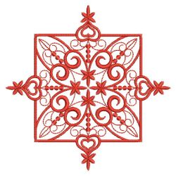 Fantasy Redwork Quilt 09(Md) machine embroidery designs