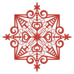 Fantasy Redwork Quilt 10(Sm)