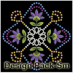 Candlewicking Jacobean Quilt(Sm) machine embroidery designs