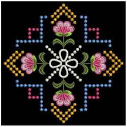 Candlewicking Jacobean Quilt 03(Sm) machine embroidery designs