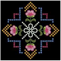 Candlewicking Jacobean Quilt 03(Md) machine embroidery designs