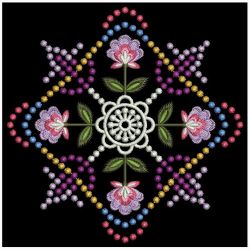 Candlewicking Jacobean Quilt 07(Md) machine embroidery designs