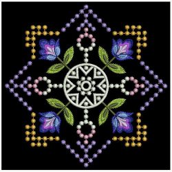 Candlewicking Jacobean Quilt 09(Md) machine embroidery designs