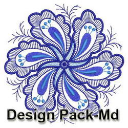 Artistic Blue Quilt(Md) machine embroidery designs