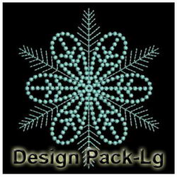 Candlewicking Snowflakes Quilt(Lg) machine embroidery designs