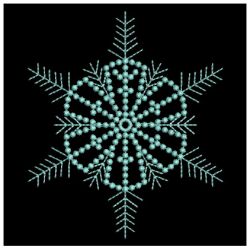 Candlewicking Snowflakes Quilt 04(Lg) machine embroidery designs