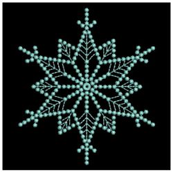 Candlewicking Snowflakes Quilt 06(Sm)