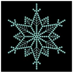 Candlewicking Snowflakes Quilt 06(Sm)