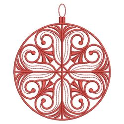 Redwork Christmas Ornaments Quilt 10(Sm)