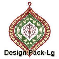 Colorful Christmas Ornaments(Lg) machine embroidery designs