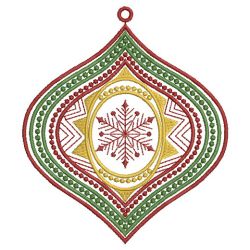 Colorful Christmas Ornaments 02(Md) machine embroidery designs