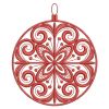 Redwork Christmas Ornaments Quilt 03(Md)