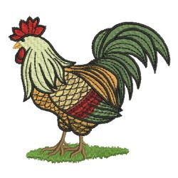 Folk Fowl 03 machine embroidery designs