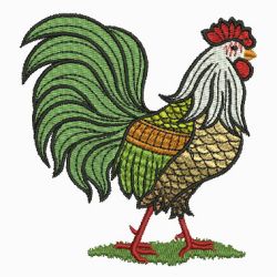 Folk Fowl 04 machine embroidery designs