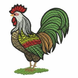 Folk Fowl 06 machine embroidery designs