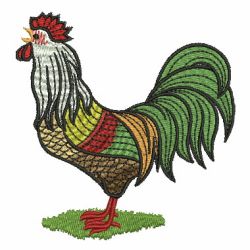 Folk Fowl 09 machine embroidery designs