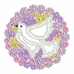 Fancy Doves 06 machine embroidery designs