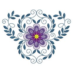 Heirloom Elegant Flower 08 machine embroidery designs