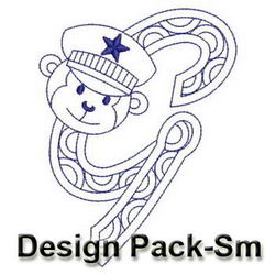 Redowrk Monkey Alphabets(Sm) machine embroidery designs