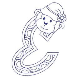 Redowrk Monkey Alphabets 05(Sm) machine embroidery designs