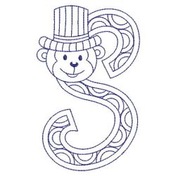 Redowrk Monkey Alphabets 19(Sm) machine embroidery designs