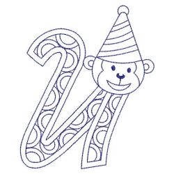 Redowrk Monkey Alphabets 21(Lg) machine embroidery designs