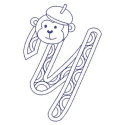 Redowrk Monkey Alphabets 25(Sm) machine embroidery designs