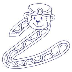 Redowrk Monkey Alphabets 26(Sm) machine embroidery designs