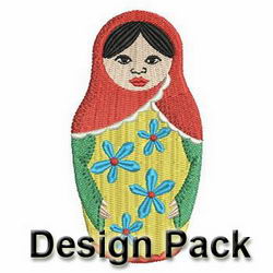 Russian Nesting Doll machine embroidery designs