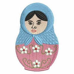 Russian Nesting Doll 02 machine embroidery designs