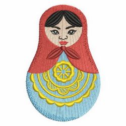 Russian Nesting Doll 06 machine embroidery designs