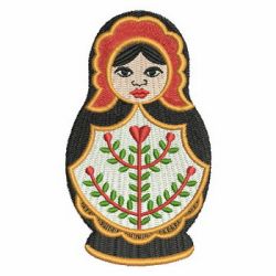 Russian Nesting Doll 07 machine embroidery designs