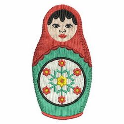 Russian Nesting Doll 09 machine embroidery designs