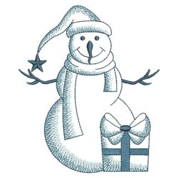 Bluework Snowman 1 05(Lg) machine embroidery designs