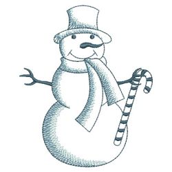 Bluework Snowman 1 10(Lg) machine embroidery designs