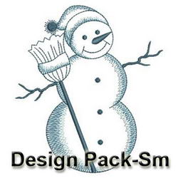 Bluework Snowman 2(Sm) machine embroidery designs