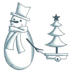 Bluework Snowman 2 02(Sm)