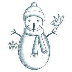 Bluework Snowman 2 05(Lg) machine embroidery designs