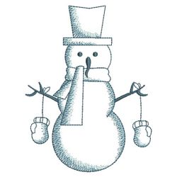 Bluework Snowman 2 07(Sm) machine embroidery designs